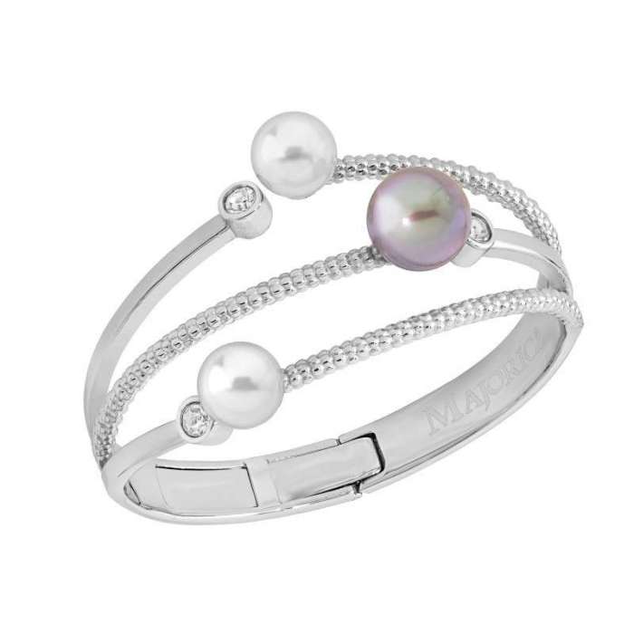 Majorica pearl rigid bracelet Wave