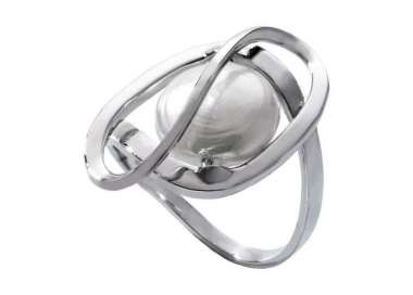 Silver Majorica ring Córcega