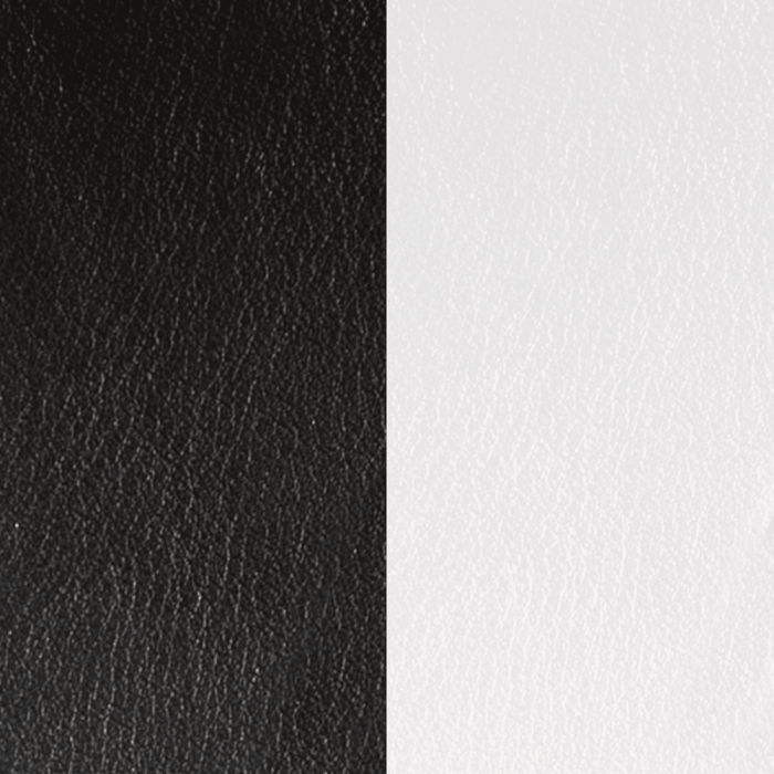 Leather sheet for Les Georgettes bracelet 25 mm. Black / White