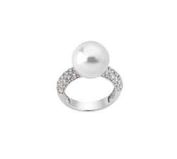 Majorica silver pearl ring Sofia