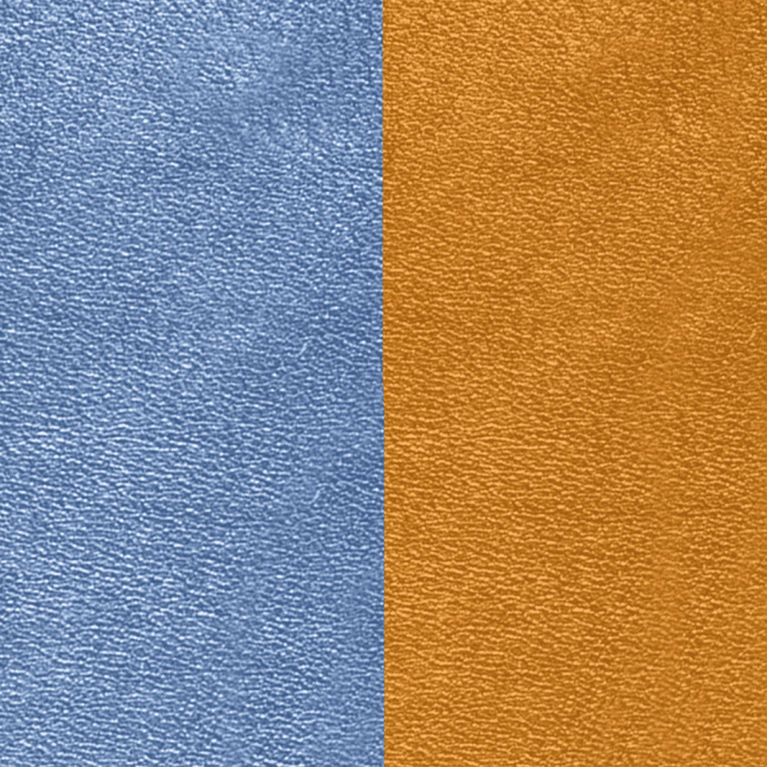 Leather sheets for Les Geogettes 25 mm Denim Blue / Cayon