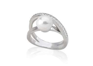 Anillo de plata con perla Majorica Exquisite 2