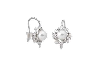 Pendientes con perla Romance