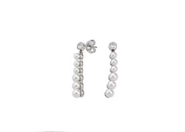 Pendientes de Majorica largos Arabesque