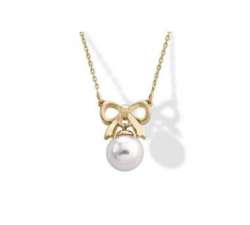 Majorica pearl pendant with a silver chain Delta_detalles