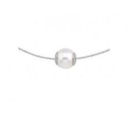 Silver choker with Majorica pearl Nuada 10 mm_details