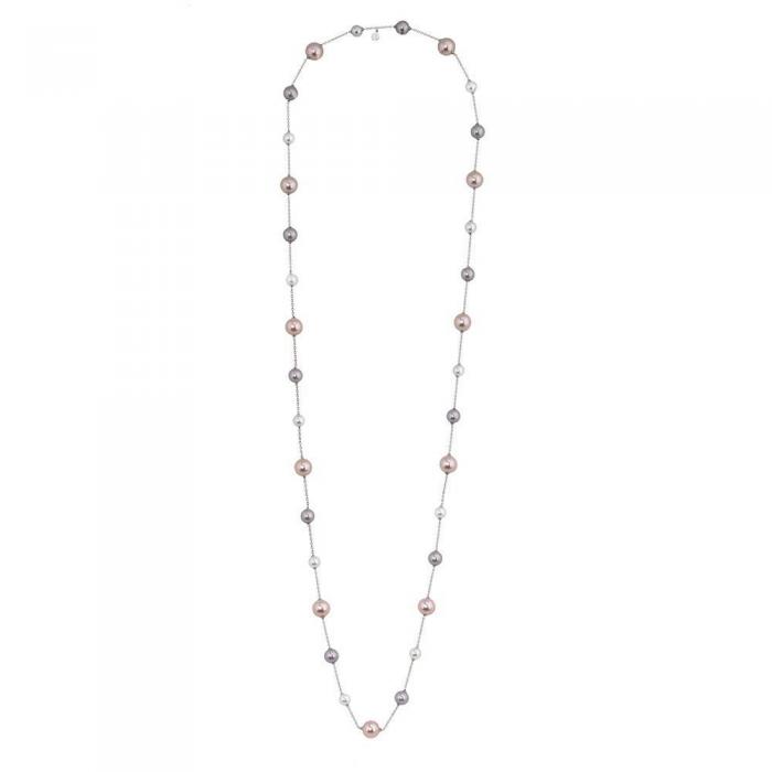 Collar de perlas Majorica Ilusion largo_multicolor version