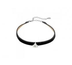 Majorica leather choker/bracelet with a white pearls