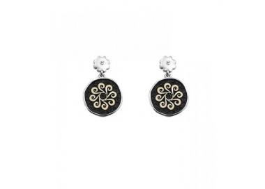 Pendientes X oro y diamantes