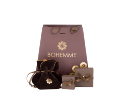 Box for the Silver earrings with gold details Boihemme X 2