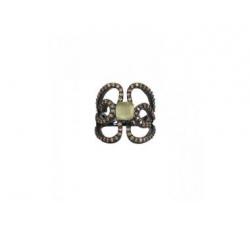 Ring Bohemme Color. Brown zircons Butterfly