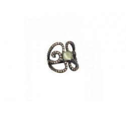 Ring Bohemme Color. Brown zircons Butterfly