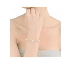 Girl with the Silver bracelet Utopía with Majorica pearls