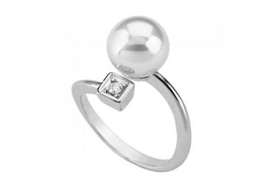 Majorica silver pearl ring Auva