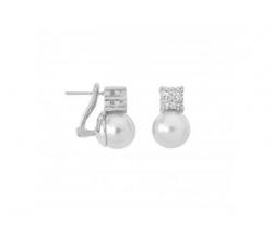 Majorica silver pearl earrings Tu y Yo