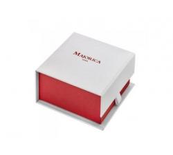 Box for the Majorica pearl earrings_Titania_golden silver