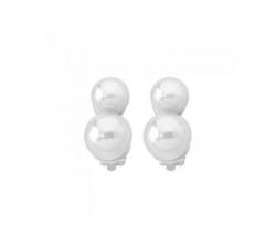 Majorica silver earrings Ariel_white pearl