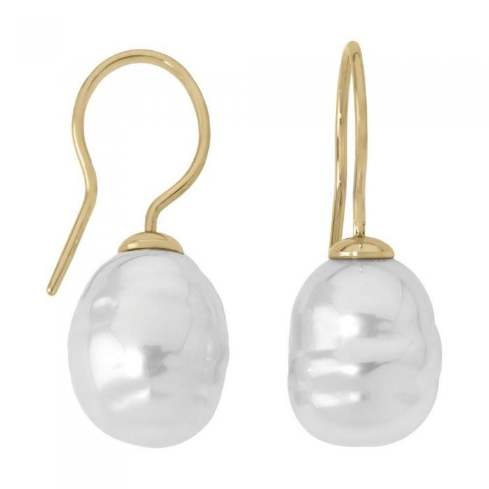 Majorica silver pearl earrings Tender 2 Golden silver