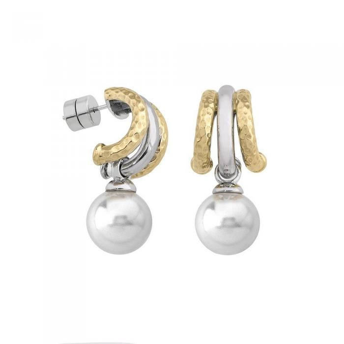 Majorica pearl silver earrings Formentera_profile
