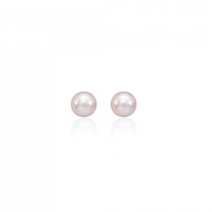 Majorica pearl Earrings Lyra Rose_4 mm