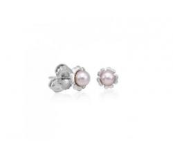 Majorica pearl earrings Cíes_pink pearl