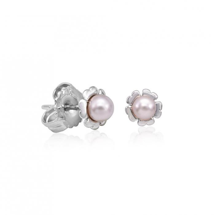 Majorica pearl earrings Cíes_pink pearl