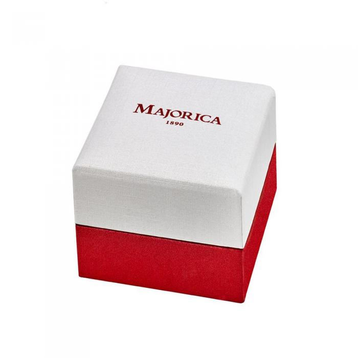Caja de los Pendientes con perla Majorica y circonita Auva Caja de los Pendientes con perla Majorica y circonita Auva