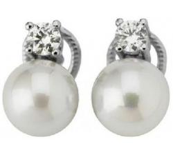Majorica pearl earrings Diva white pearl