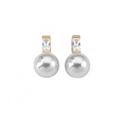 Pendientes con perla Majorica Auva Oro