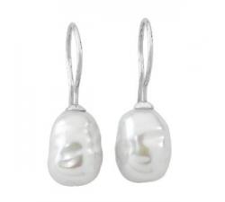 Majorica pearl dangle earrings Tender_rodium