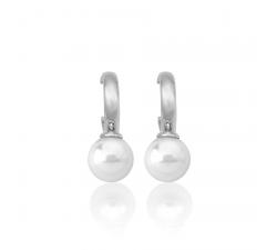 Majorica pearl earrings Chara_silver