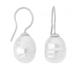 Majorica pearl earrings Tender 2 Rodium