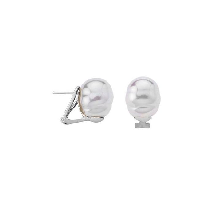 Majoria pearl earrings Tender_rodium