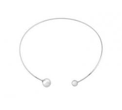 Majorica necklace with pearls Ela_rhodium finish