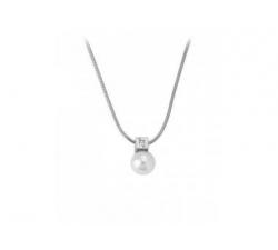 Majorica pearl pendant Timeless with silver chain_detalles