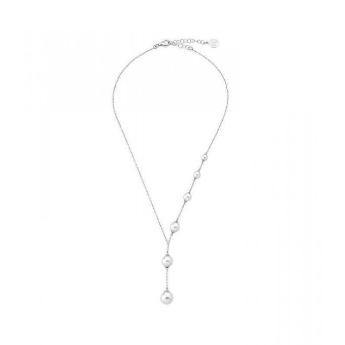 Majorica silver necklace with pearls Lluvia