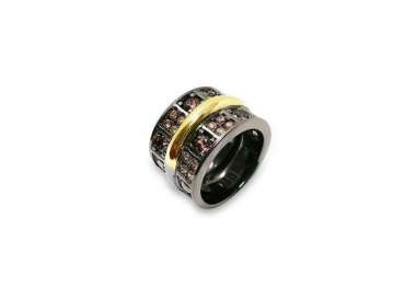Anillo de plata Choco Cool 3 de la marca Bohemme