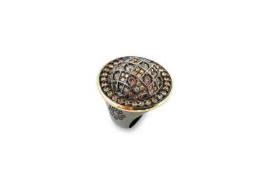 Silver ring by spanish jewelry brand Bohemme Choco Cool