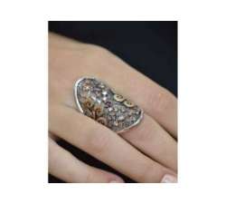 Hand with Silver ring by Bohemme Big Dreams. Details