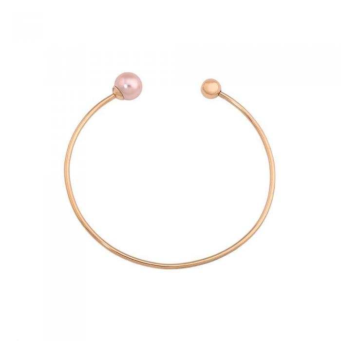 Majorica Aura pearl bracelet_pink gold