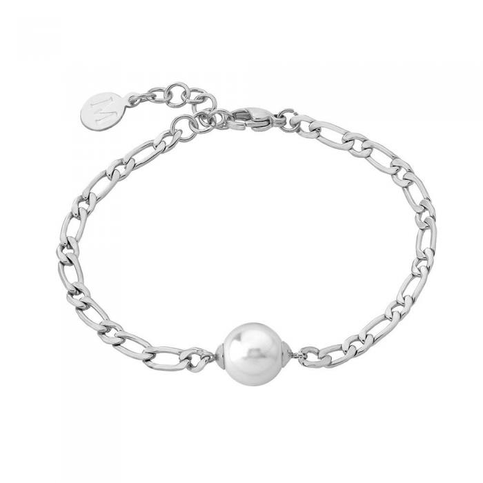 Silver and Majorica Pearl Bracelet Nuada 2