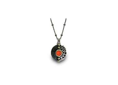 SIlver pendant by Bohemme Tesoro Marino. Coral 1.26