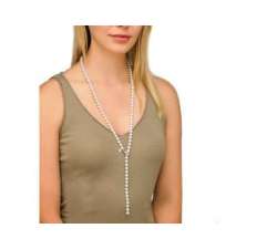 Girl with Long Pearl Necklace majorica Eternal