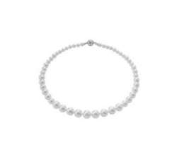 Collar Lyra con perlas Majorica de 6-12 mm
