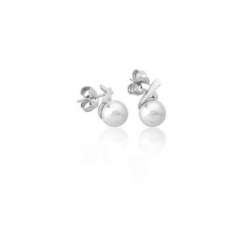 Small silver earrings with Esat pearl Majorica