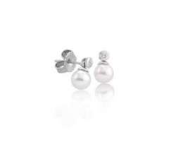 Majorica silver mini pearl earrings