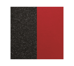 Leather band  Glitter Black / Red for Les Georgettes bracelets