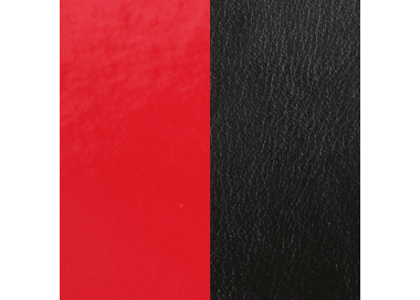 Banda de Piel Negro Charol/Rojo para brazaletes Les Georgettes